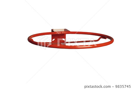 Basketball ring without net on white background Basketball ring without net on white background 9835745