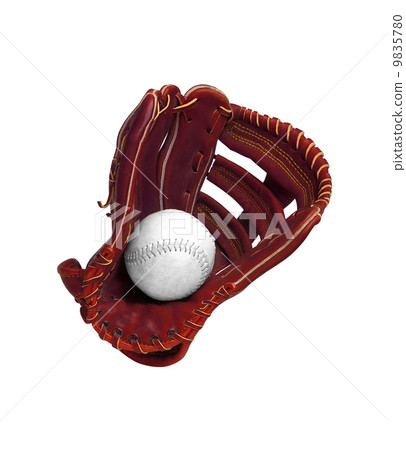 Baseball glove isolated on white 9835780