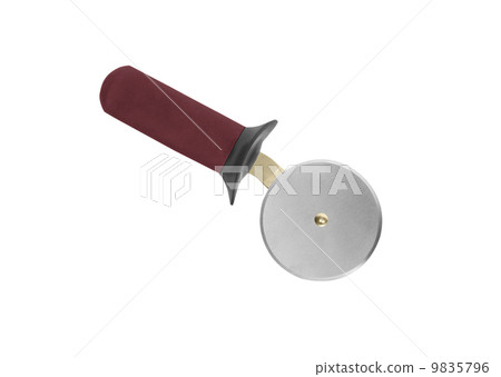 Pizza cutter isolated on white background Pizza cutter isolated on white background 9835796