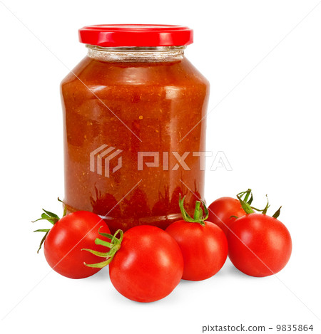 Tomato ketchup and tomatoes Tomato ketchup and tomatoes 9835864
