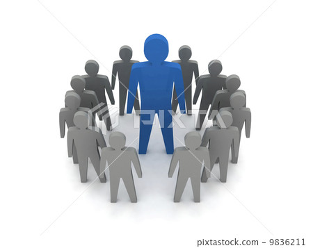 Team leader. Boss company. VIP. Concept 3D illustration. Team leader. Boss company. VIP. Concept 3D illustration. 9836211