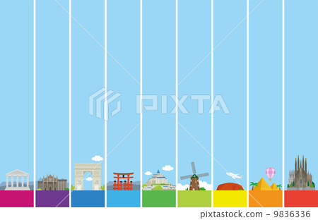 一套旅遊景點 9836336