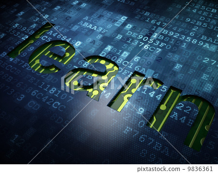 Education concept: Learn on digital screen background Education concept: Learn on digital screen background 9836361