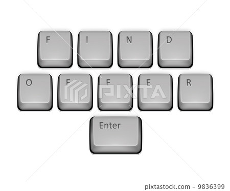 Phrase Find Offer on keyboard and enter key. Phrase Find Offer on keyboard and enter key. 9836399