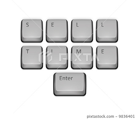 Phrase Sell Time on keyboard and enter key. Phrase Sell Time on keyboard and enter key. 9836401