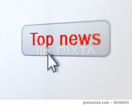 News concept: Top News on digital button background 9836605