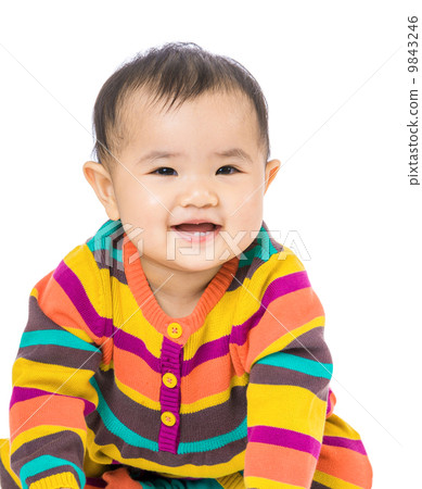 Baby girl giggle 9843246