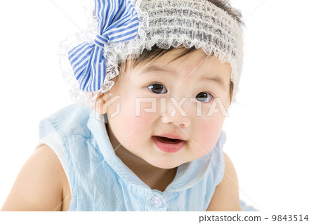 Little girl isolated on white Little girl isolated on white 9843514