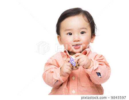 Asian baby play toy block 9843597