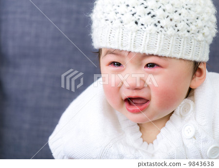 Asian baby girl crying 9843638