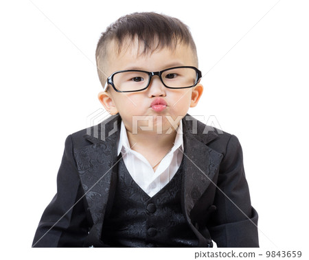 Little boy kissing Little boy kissing 9843659