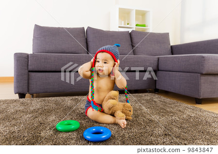 Asian bay play toy at home 9843847