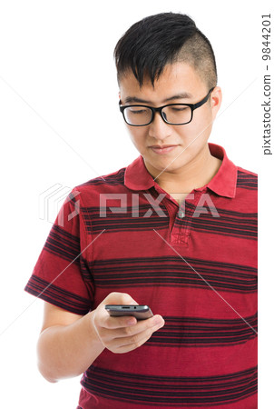 Asian man using mobile phone 9844201
