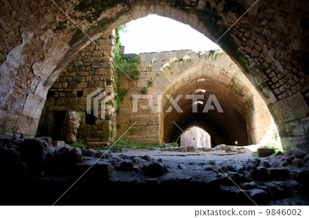 Krak des Chevaliers, crusaders fortress, Syria 9846002