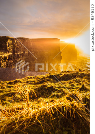 Cliffs of Moher at sunset in Co. Clare, Ireland Europe Cliffs of Moher at sunset in Co. Clare, Ireland Europe 9846150