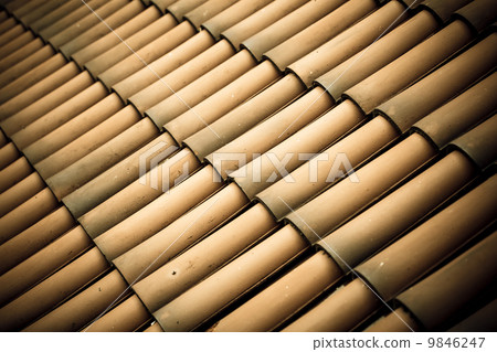 Brown tiles roof texture architecture background Brown tiles roof texture architecture background 9846247