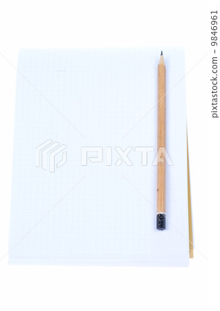 empty notebook and pencil isolated on white background empty notebook and pencil isolated on white background 9846961