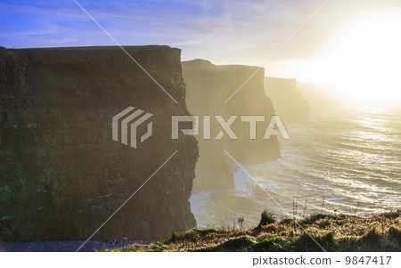 Cliffs of Moher at sunset in Co. Clare, Ireland Europe 9847417