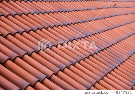 Red tiles roof texture architecture background Red tiles roof texture architecture background 9847521