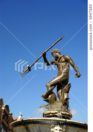 Neptun sculpture in Gdansk - Fountain Neptun sculpture in Gdansk - Fountain 9847880