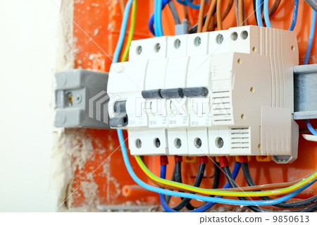 Electrical panel box with fuses and contactors Electrical panel box with fuses and contactors 9850613