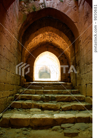 Krak des Chevaliers citadel tower Syria 9850681