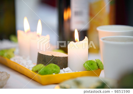 Romantic atmosphere with candle 9851590