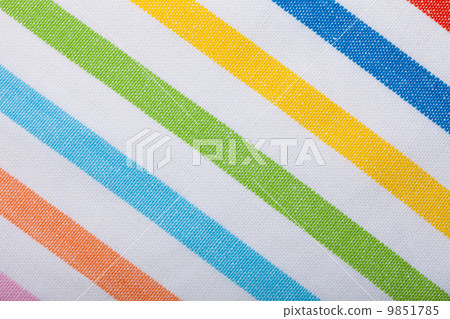 Closeup of colorful striped textile as background or texture Closeup of colorful striped textile as background or texture 9851785
