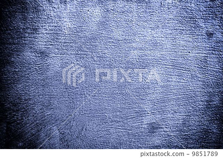 Closeup grunge deep blue metal plate as background texture 9851789