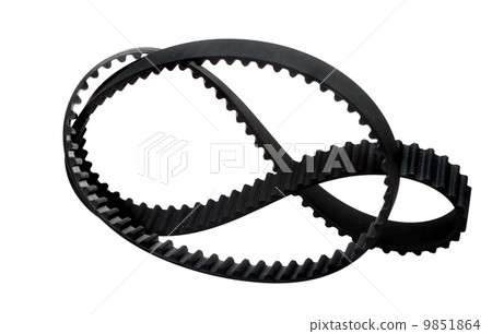 belt car engine isolated white background 9851864