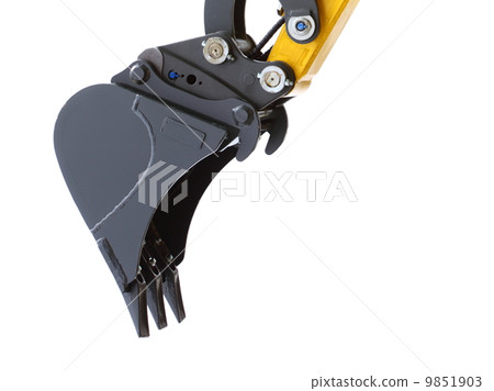 Digger excavator isolated on white background Digger excavator isolated on white background 9851903