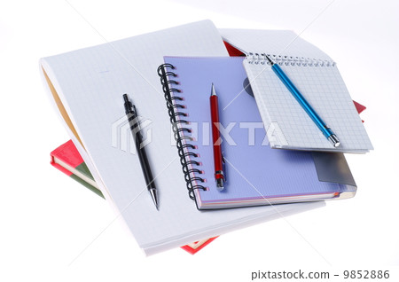 notebooks and pensils - school supplies notebooks and pensils - school supplies 9852886