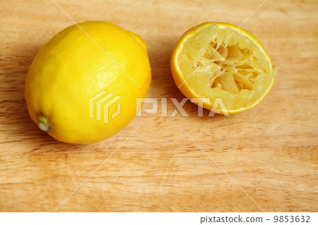 Lemon fruit on wooden table board background Lemon fruit on wooden table board background 9853632