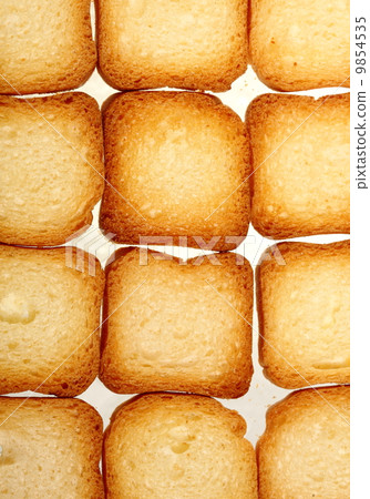 rusks bread toast biscuits, diet food background 9854535