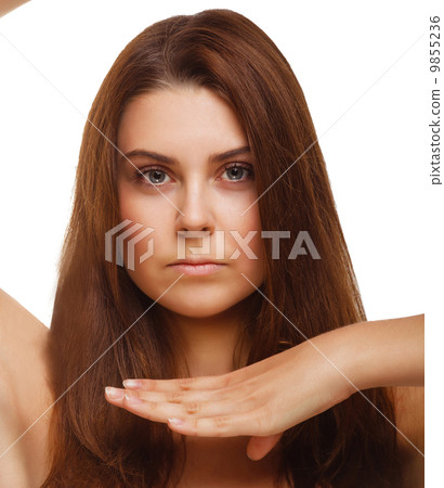 women perfect skin and hands eyes isolated women perfect skin and hands eyes isolated 9855236