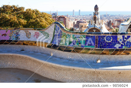 Details of Park Guell. Barcelona 9856024