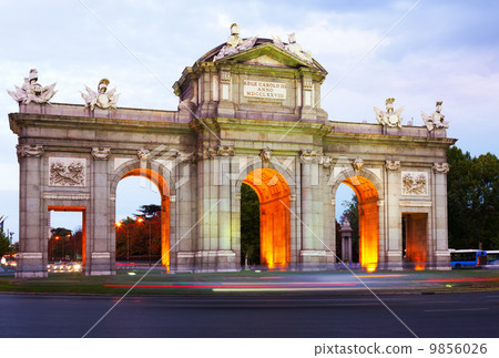Gate of Toledo in summer dusk Gate of Toledo in summer dusk 9856026