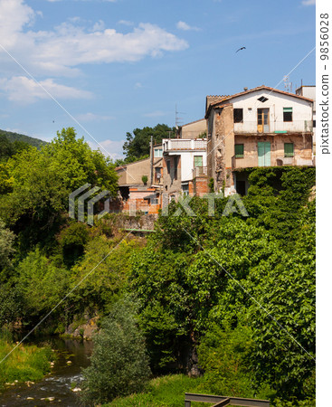 picturesque houses in Sant Joan les Fonts 9856028