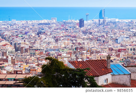 Top view of Barcelona. Catalonia Top view of Barcelona. Catalonia 9856035