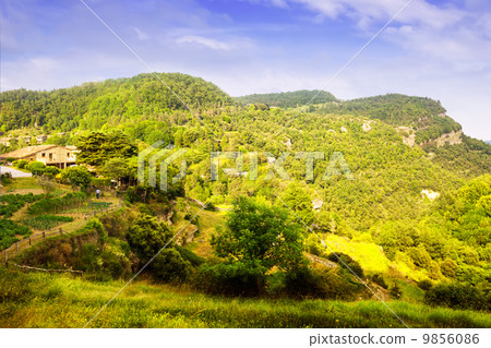 catalan mountains landscape in summer catalan mountains landscape in summer 9856086