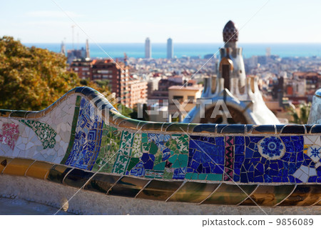 Details of Park Guell 9856089