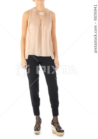 Trousers isolated on the white background Trousers isolated on the white background 9856941