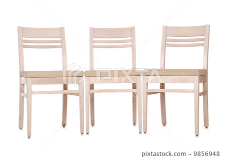 Set of chairs isolated on white Set of chairs isolated on white 9856948