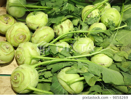 green radish in supermarket 9858269