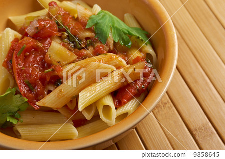 penne rigata with marinara sauce penne rigata with marinara sauce 9858645