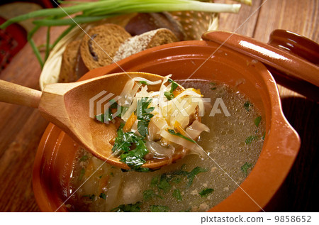 Russian sauerkraut soup stchi Russian sauerkraut soup stchi 9858652