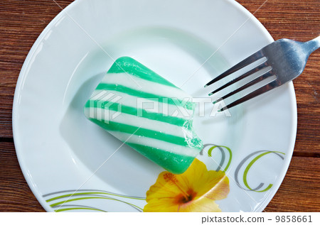 concept - bitten off piece soap 9858661