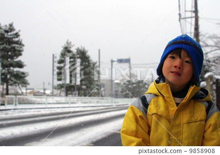 Snow and children Snow and children 9858908