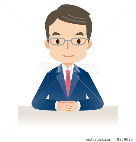 Work explanation Senior businessman 9859023
