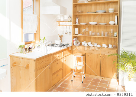 System kitchen based on wood grain 9859311